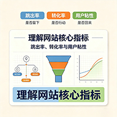 海西建站-理解网站核心指标:跳出率、转化率与用户粘性