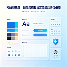 海西建站-网站UI设计：如何用视觉语言传递品牌信任感
